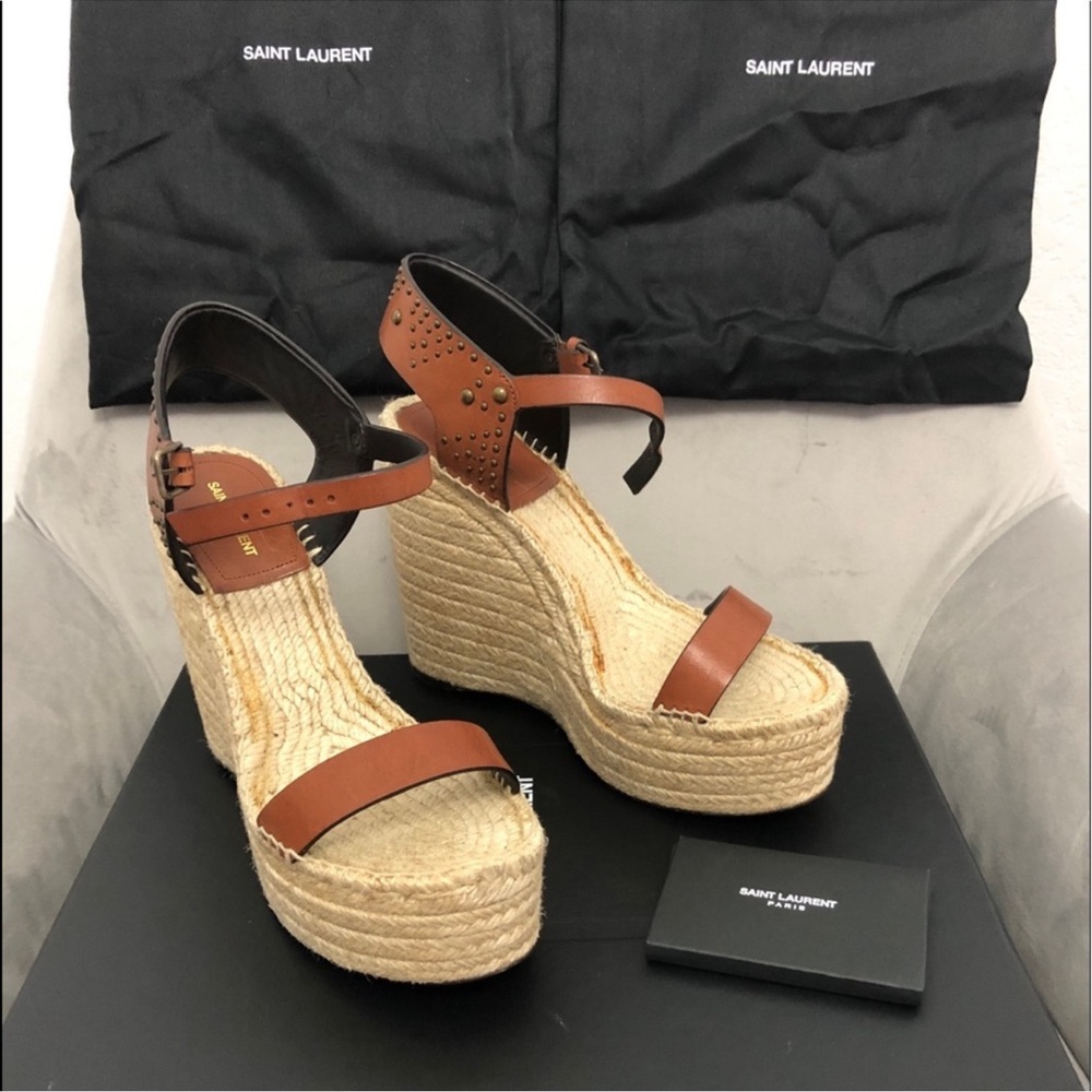 Authentic Saint Laurent Wedges size 10 - Picture 6 of 13